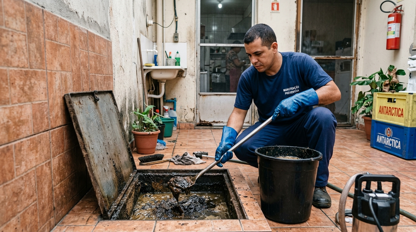 Limpeza de Caixa de Gordura em Contagem-MG